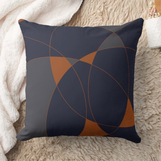 Marine u. Rost abstraktes C Kissen (Decke)