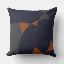 Marine u. Rost abstraktes C Kissen