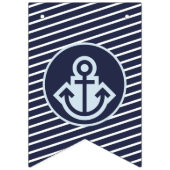 Marine und bläuliche blaue Jagdfahnen Wimpelkette (Dritte Fahne)