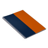Marine und Burnt Orange CUSTOM Notizblock (Rechte Seite)