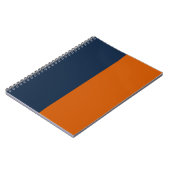 Marine und Burnt Orange CUSTOM Notizblock (Linke Seite)