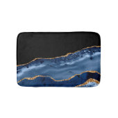 Marine und Gold Agate Bath Mat Badematte (Vorderseite)