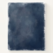 Marine und Gold Ampersand Gästebuch Notizblock (Rückseite)