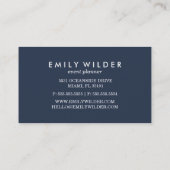 Marine und Gold getaucht | Visitenkarte (Rückseite)