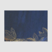 Marine und Gold Seidenpapier (Vorderseite)