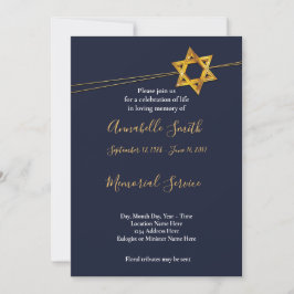 Marine und Goldener Star des DavidLove-Gedächtn Einladung