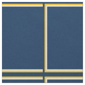 Marine-und Goldfensterscheiben-Karo Stoff (Nahaufnahme)