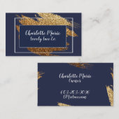 Marine-und Goldluxusentwurfs-Visitenkarten Visitenkarte (Vorne/Hinten)