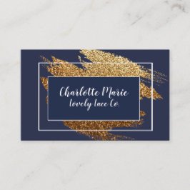 Marine-und Goldluxusentwurfs-Visitenkarten Visitenkarte