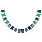 Marine und grüne, unbemannte Jagdfahnen Wimpelkette (Alle)