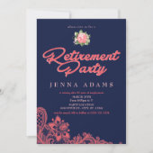 Marine und Korallen, Retirement-Party Einladungen (Vorderseite)