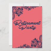 Marine und Korallen, Retirement-Party Einladungen (Rückseite)