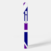 Marine und Lila Union Jack Case-Mate iPhone Hülle (Rückseite / Links)