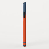 Marine und Orange Case-Mate iPhone Hülle (Hinten/Rechts)
