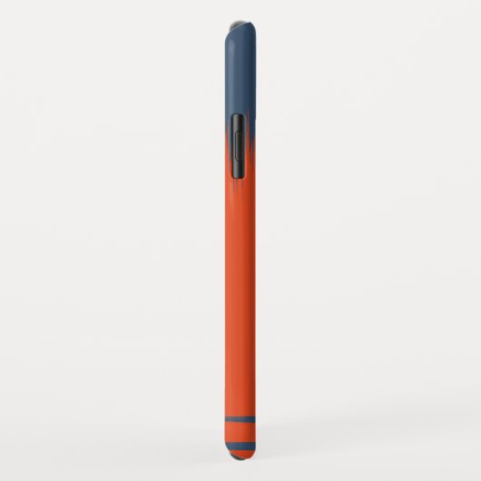 Marine und Orange Case-Mate iPhone Hülle (Hinten/Rechts)