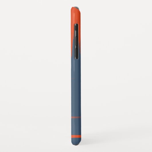 Marine und Orange Case-Mate iPhone Hülle (Hinten/Links)