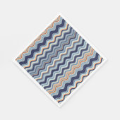 Marine und Orange Wavy Streifen Serviette (Ecke)