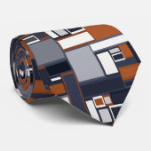 Marine-und Rost-Mitte- des Jahrhundertsmodernes Krawatte (Gerollt)