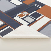 Marine-und Rost-Mitte- des Jahrhundertsmodernes Sherpadecke (3/4)