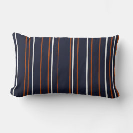 Marine-und Rost-Streifen Lendenkissen