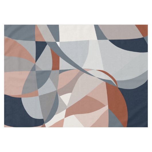 Marine und Rost (XIV) Abstrakt Tischdecke (Vorderseite (Horizontal))