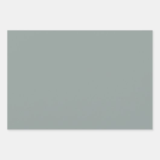 Marine und Sage Floral Geschenkpapier Set (Vorderseite 3)