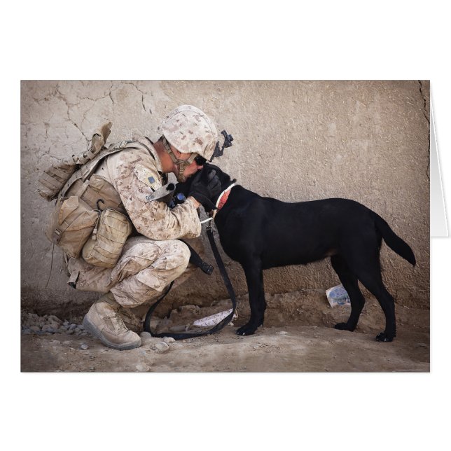 Marine und sein Hund (Vorderseite (Horizontal))