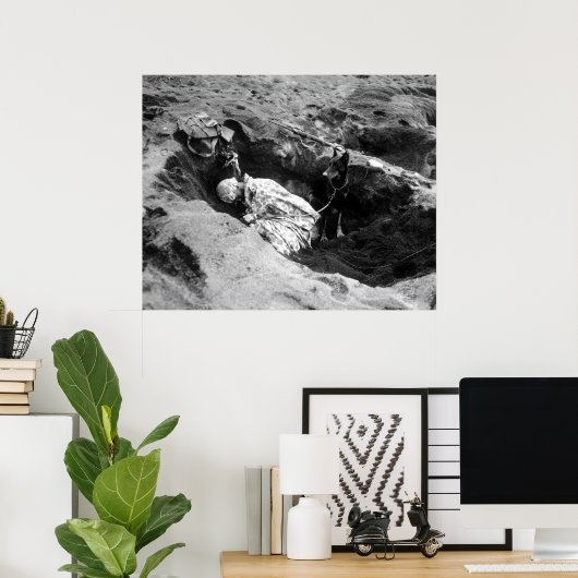 Marine und sein Hund Poster (Heimbüro)