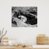 Marine und sein Hund Poster (Küche)