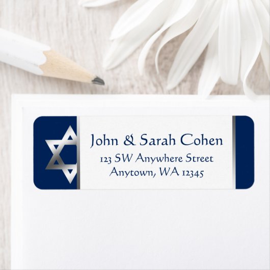 Marine und Silberstar der David-Rücksendeadresse (Insitu)