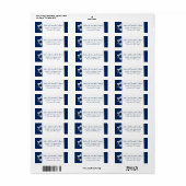 Marine und Silberstar der David-Rücksendeadresse (Vorne)