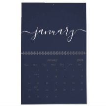 Marine und Weiß Minimalistisch 2025