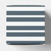 Marine und weiße Streifen Geschenkschachtel (Oben)