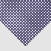 Marine und White Gingham Seidenpapier (Ausschnitt)