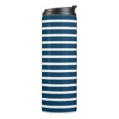 Marine und White Strip Thermosbecher (Nach links gedreht)