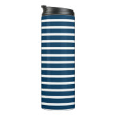 Marine und White Strip Thermosbecher (Nach rechts gedreht)