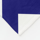 Marine und White Zigzag Fleecedecke (Ecke)