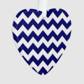 Marine und White Zigzag Ornament (Vorderseite)