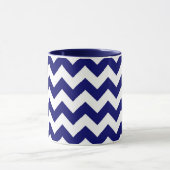 Marine und White Zigzag Tasse (Zentrum)