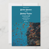 Marine Underwater Sea Fish Reefs Beach Brautparty Einladung (Vorderseite)