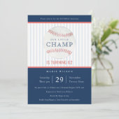 Marine unser kleines Champ Baseball jedes Alter Ge Einladung (Stehend Vorderseite)