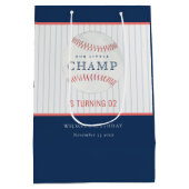 Marine unser kleines Champ Baseball jedes Alter Ge Mittlere Geschenktüte (Rückseite)
