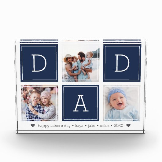 Marine | VATER Colorblock Collage Fotoblock (Vorderseite)