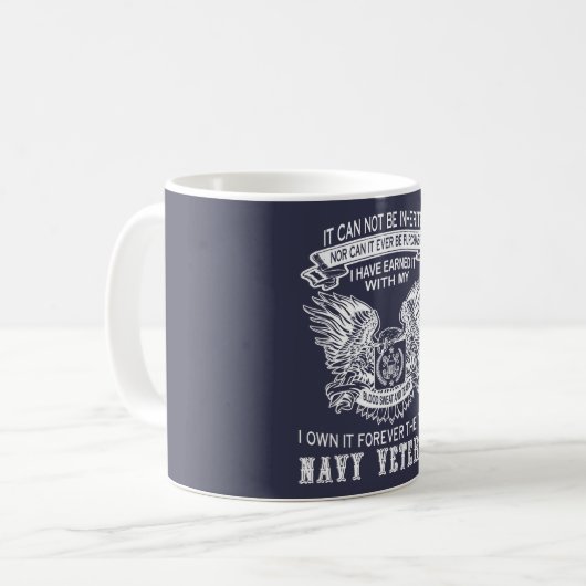 MARINE-VETERAN KAFFEETASSE (Vorderseite Links)