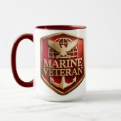 Marine Veteran Mug Tasse (Links)