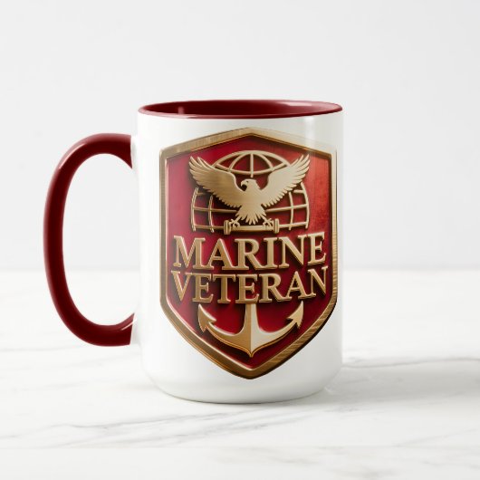 Marine-Veteranen-Tasse Tasse (Links)
