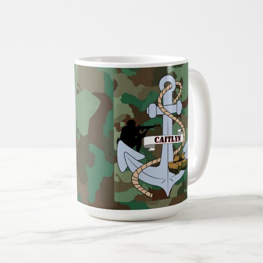 Marine Veterans Ehefrau Kaffeetasse (VorderseiteRechts)