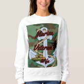 Marine Veterans Ehefrau Sweatshirt (Vorderseite)