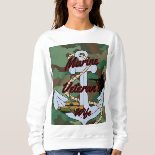 Marine Veterans Ehefrau Sweatshirt
