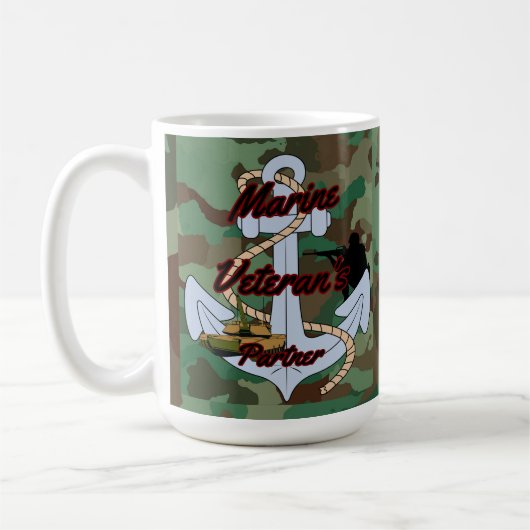 Marine Veterans Partner Kaffeetasse (Links)